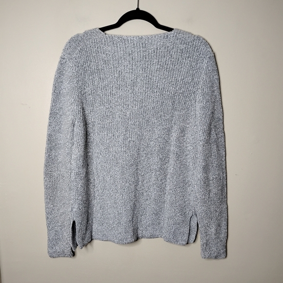 J. Crew Mercantile Textured 100% Cotton Sweater Size L Casual Fall - Picture 4 of 7
